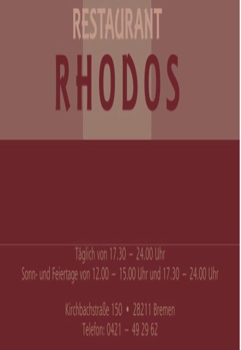 Restaurant RHODOS